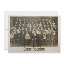 Antique Class Photo ~ Invitation