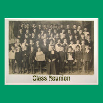 Antique Class Photo ~ Invitation invitations