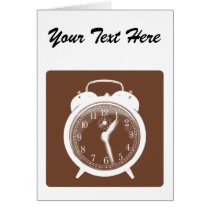 Antique Clock Greeting Card cards