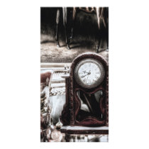 ANTIQUE CLOCK CUSTOMIZED PHOTO CARD