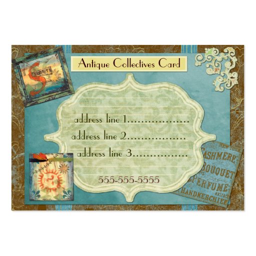 Antique Collectives Custom Business Card Template (front side)