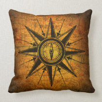 Antique Compass Rose Pillows