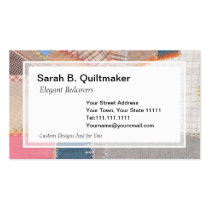 Antique Crazy Quilt for Quilter, Antique Dealer business cards