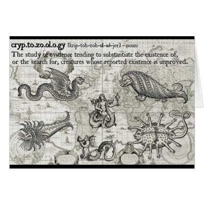 Antique Cryptozoology Card by cryptozoologyshop