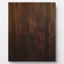 Antique Dark Wood Design Plaque