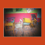 school, desk, antique