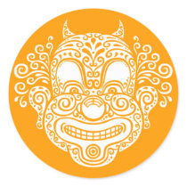 Antique Devil Clown stickers