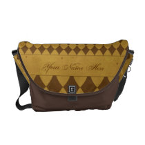 Antique Diamond Harlequin Pattern Messenger Bag messenger bags