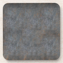 Antique Distressed Leather Book Coaster