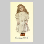 Antique doll business card business cards