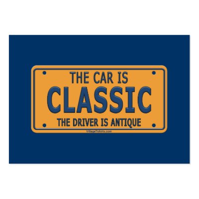Antique Driver Classic Car Business Card Templates by HappyDoggies