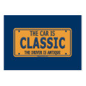Antique Driver Classic Car Business Card Templates