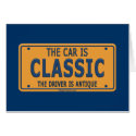 Antique Driver Classic Car Greeting Cards