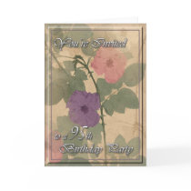 Antique Dusty Rose 95th Birthday Cards