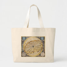 Antique Earth Celestial Map Tote Bag