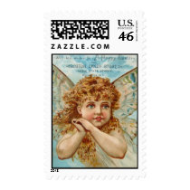 Antique Easter Angel Boston Candy Store Postage Stamp