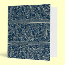 Antique Elegance Dark Blue Binder binders