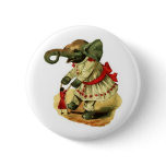 Antique elephant-dancing-doll button