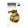 Antique elephant-dancing-doll stamp