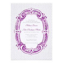 Antique Engraved Frame Invitation invitations