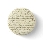 Antique Ephemera Cursive Calligraphy Script Sample buttons