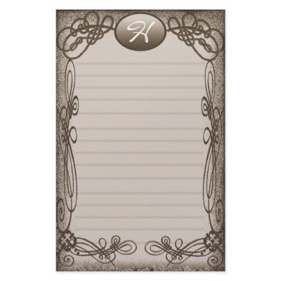 antique fancy lined stationery design by wolffreeborn