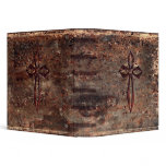 Antique Faux Leather Cross Binders