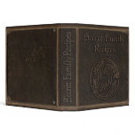Antique Faux Leather Secret Family Recipes Vinyl Binders