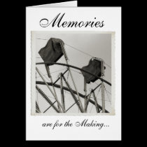 Antique Ferris Wheel Custom Greeting Cards cards