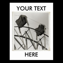 Antique Ferris Wheel Custom Post Cards postcards