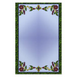 antique floral border stationery