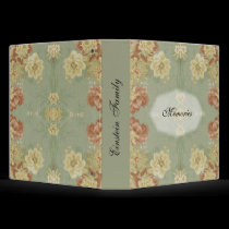 Antique Floral Design 1 Memories Family Binder binders