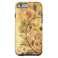 Antique Floral Pattern Tough iPhone 6 Case