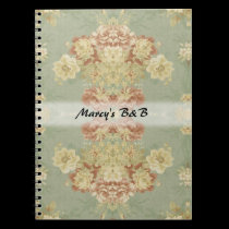 Antique Floral Personalized Notebook notebooks