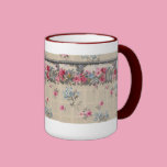 Antique Floral Wallpaper mugs