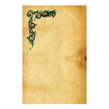 ANTIQUE FLORENTINE PARCHMENT STATIONERY DESIGN