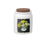 Antique Flower Arrangement Jar candy jars