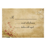 Antique Flowers RSVP Invitation