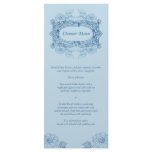 Antique Frame Blue Menu Rack Card