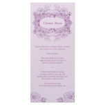 Antique Frame Lilac Menu Rack Card