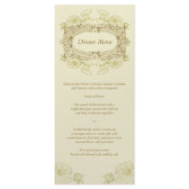 Antique Frame Menu Rack Card