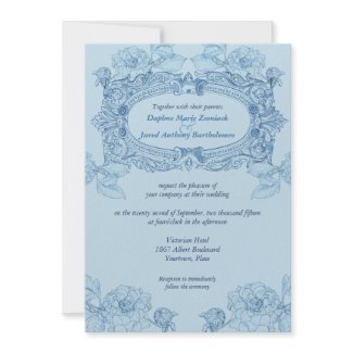 Antique Frame Wedding Invitation invitation