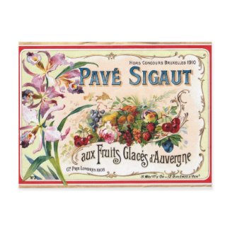 Antique French Label PostCard postcard