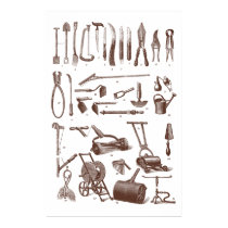 Antique Gardening Tools Garden Supply Store posters