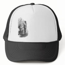 Antique Gardner Florist Gardening Engraving Trucker Hat