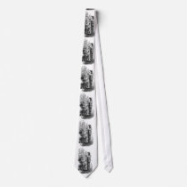 Antique Gardner Florist Gardening Engraving Neckwear