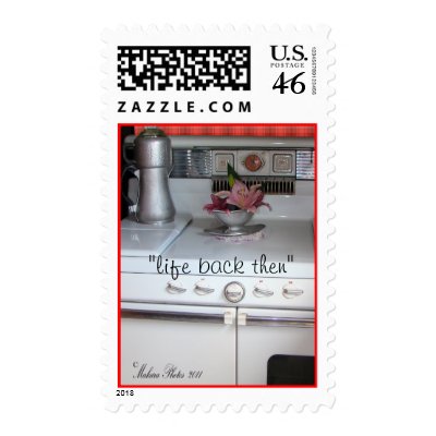 Antique Gas Cookstove #1 Stamp reg- customize by MakaraPhotos
