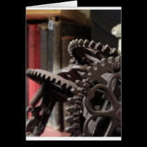 Antique Gears and Books cards