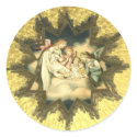 Antique German Angels Stickers by lkranieri Antique German Angels Stickers