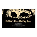 Antique German / Austrian Wild Boar Business Card